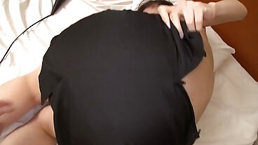 Saki loves to get fucked doggy in the bedroom so deep