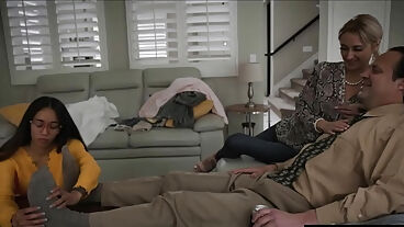 Asian foster stepdaughter banged by stepParents