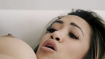 Petite Chinese American Girl Likes A Big Dick Inside Her